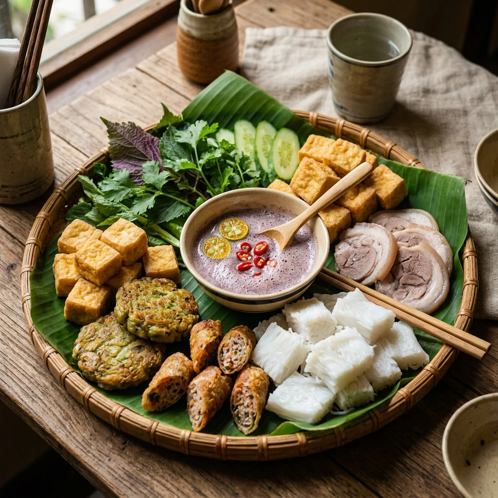 Mẹt Bún Đậu 7 Món Đặc Biệt Hồ Gươm 88